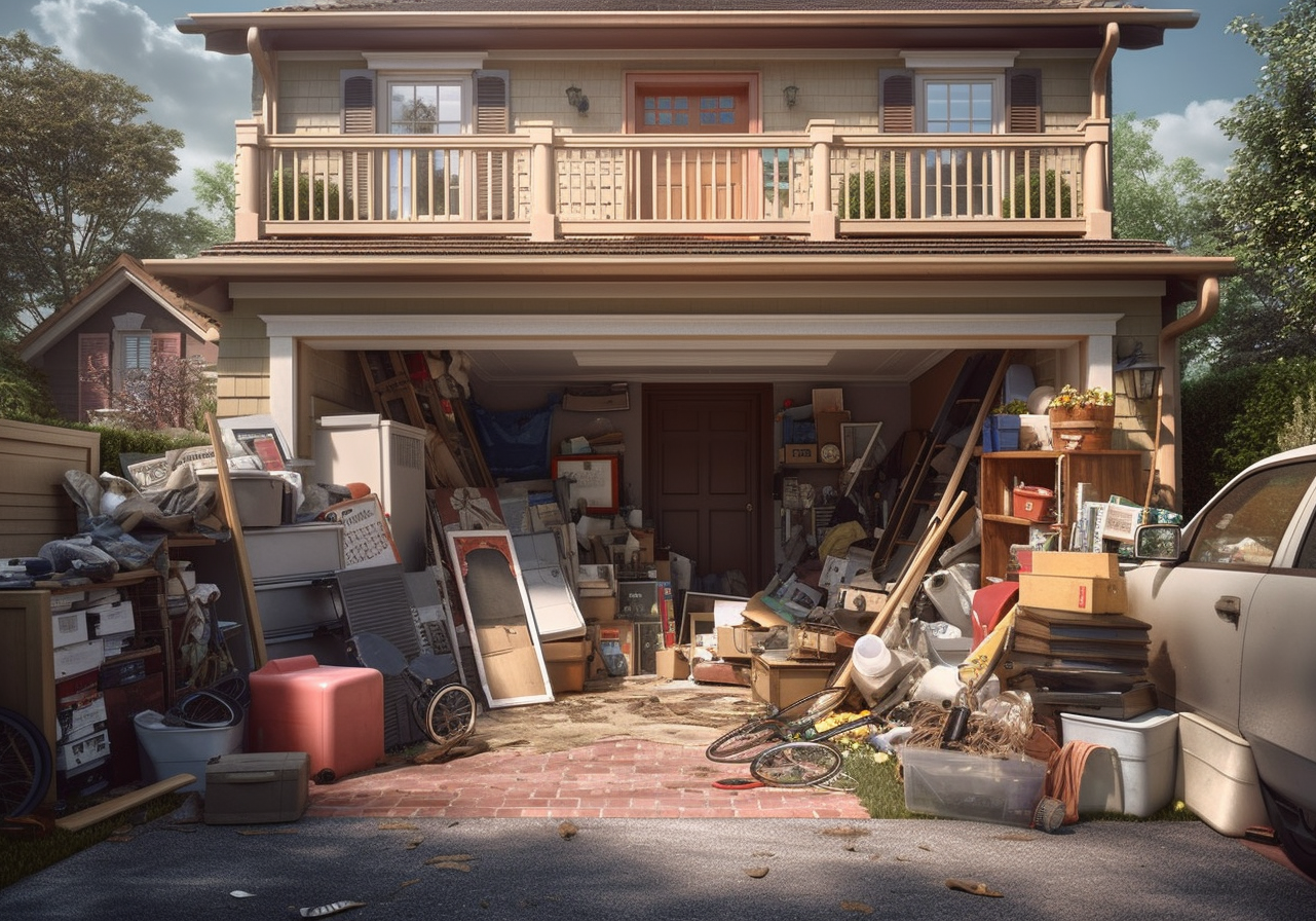 Clutter and Junk in front of house